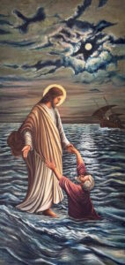 Peter walking on the water to Jesus - Sr Marie de L'Eucharistie