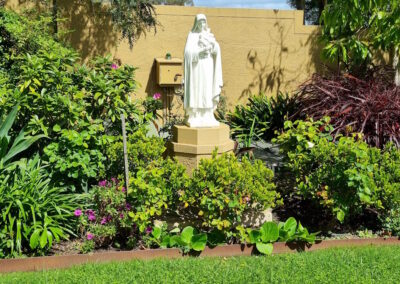 St Therese in the Front Lawn of the Carmelite Monastery Melbourne