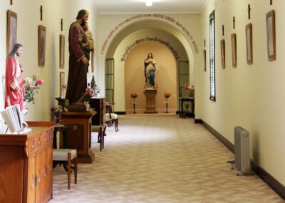 Corridor with Stations of the Cross in the Cloister